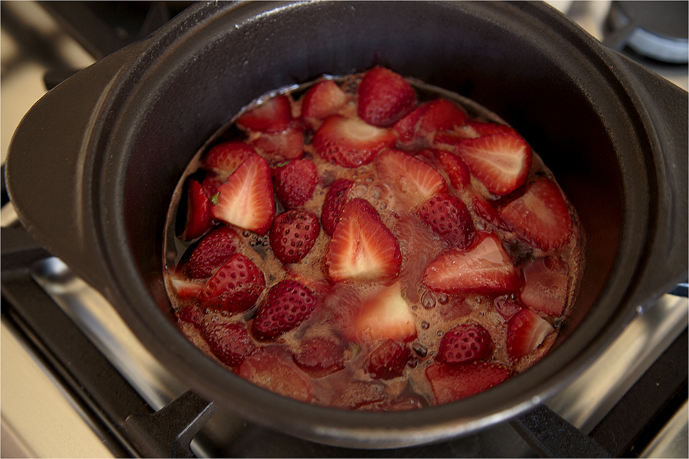 strawberry coulis