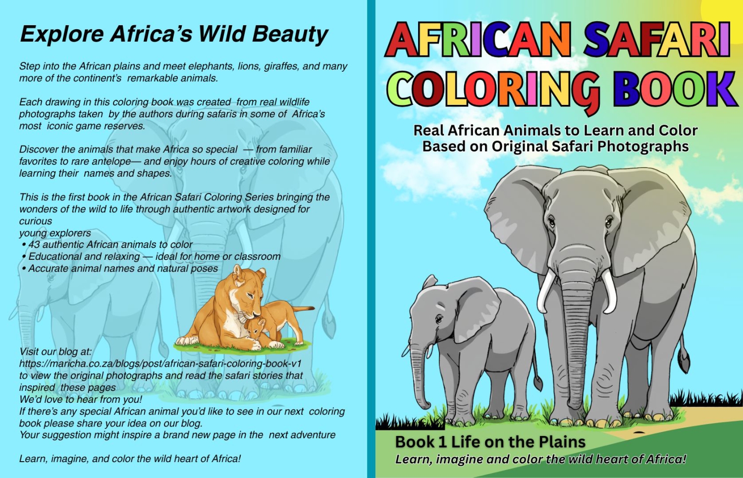 African Safari Coloring Book v1