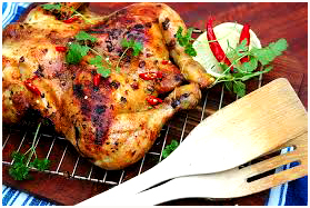 Serenading Sundays – Recipes – Smokey Citrus Chicken, Pineapple and Mint Salsa, and For Dessert, easy Lemon Filling