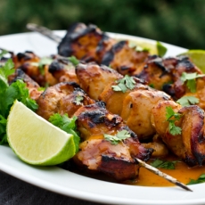 Lemon Grass and Turmeric Chicken Skewers